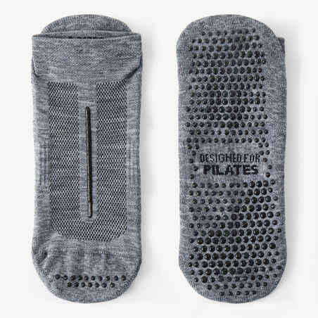 Women's Non-Slip Fitness Socks 500 - Grey