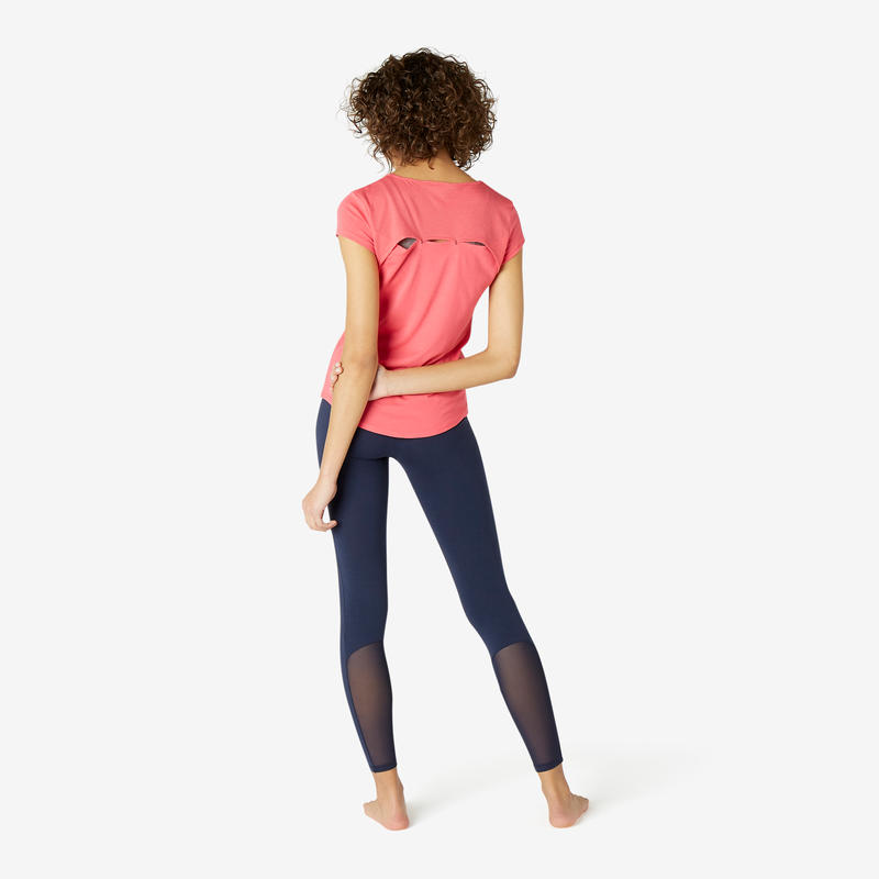 Women's Pilates & Gentle Gym Sport T-Shirt 520 - Pink