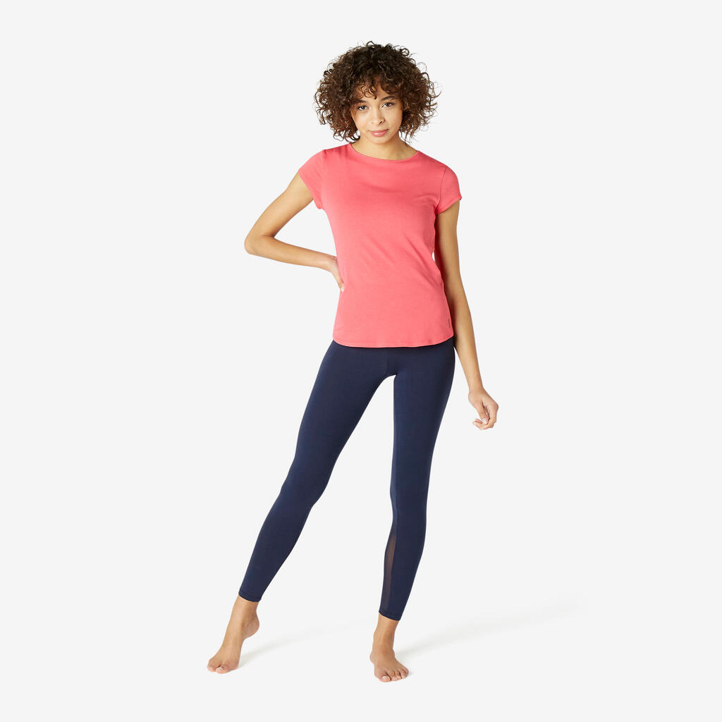 Women's Pilates & Gentle Gym Sport T-Shirt 520 - Pink