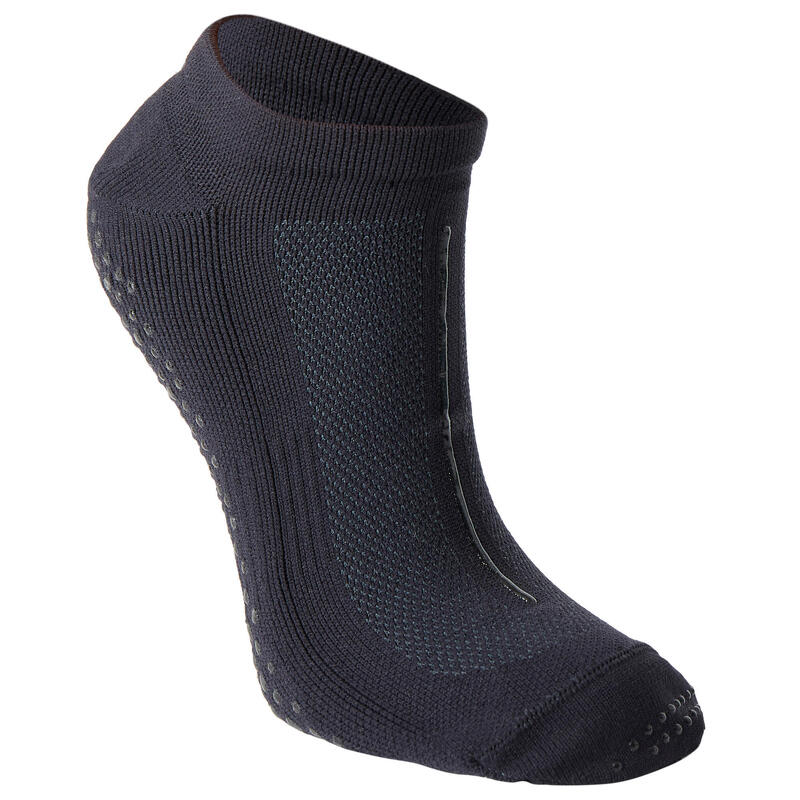 Antislip sokken voor fitness synthetisch 900 zwart