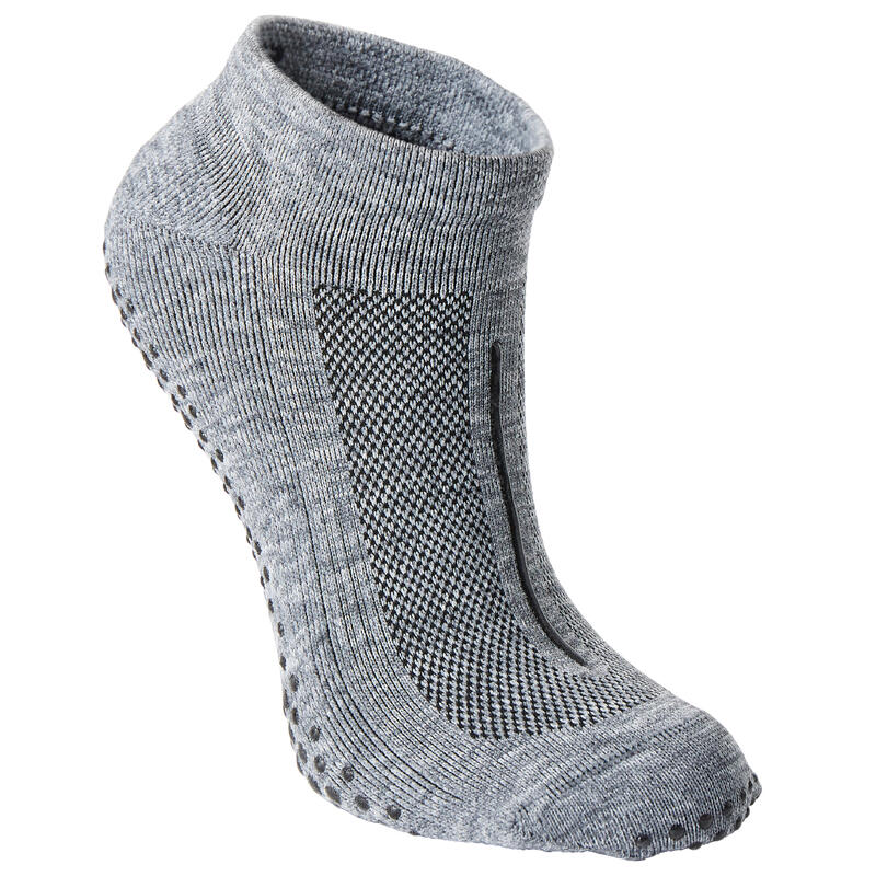 Calcetines antideslizantes de Fitness gris