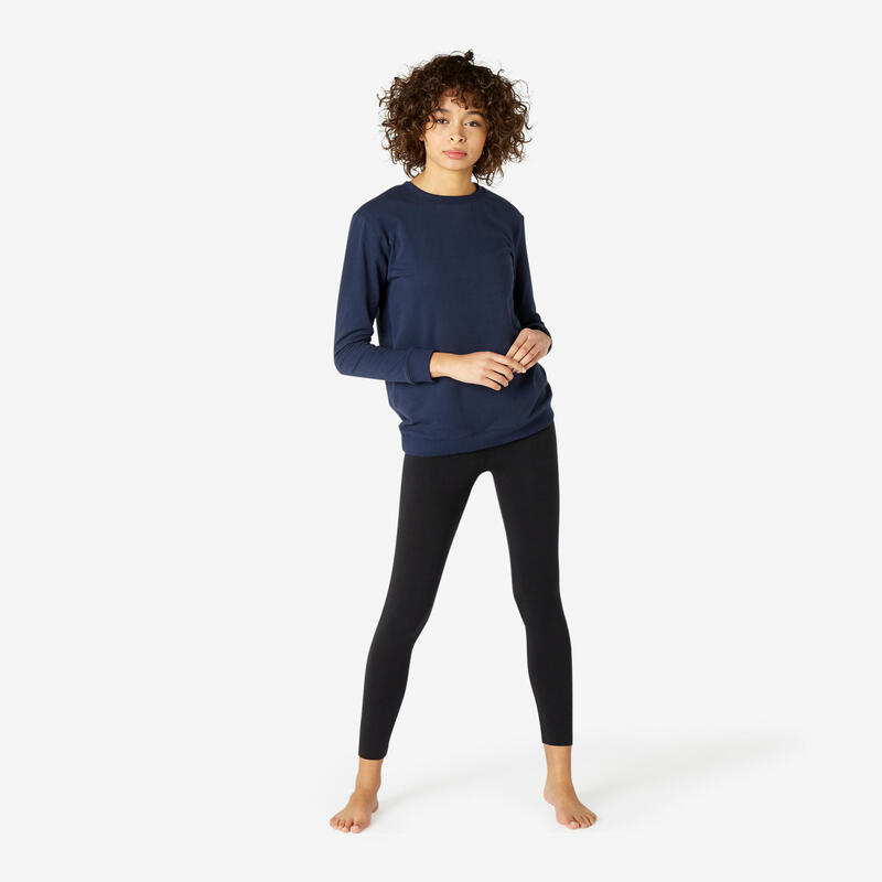 Sweat Fitness Femme - 100 Bleu Marine