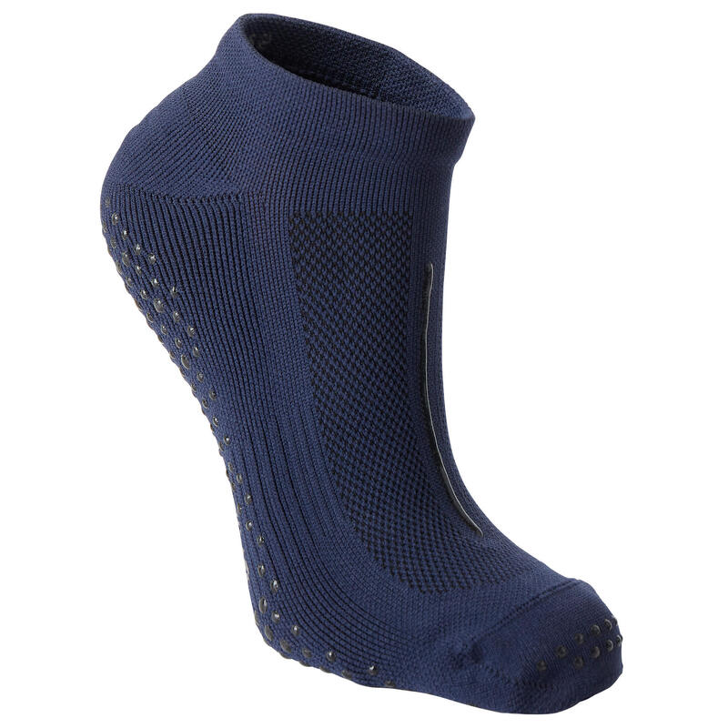 Chaussettes antidérapantes Fitness Femme - 500 Noir