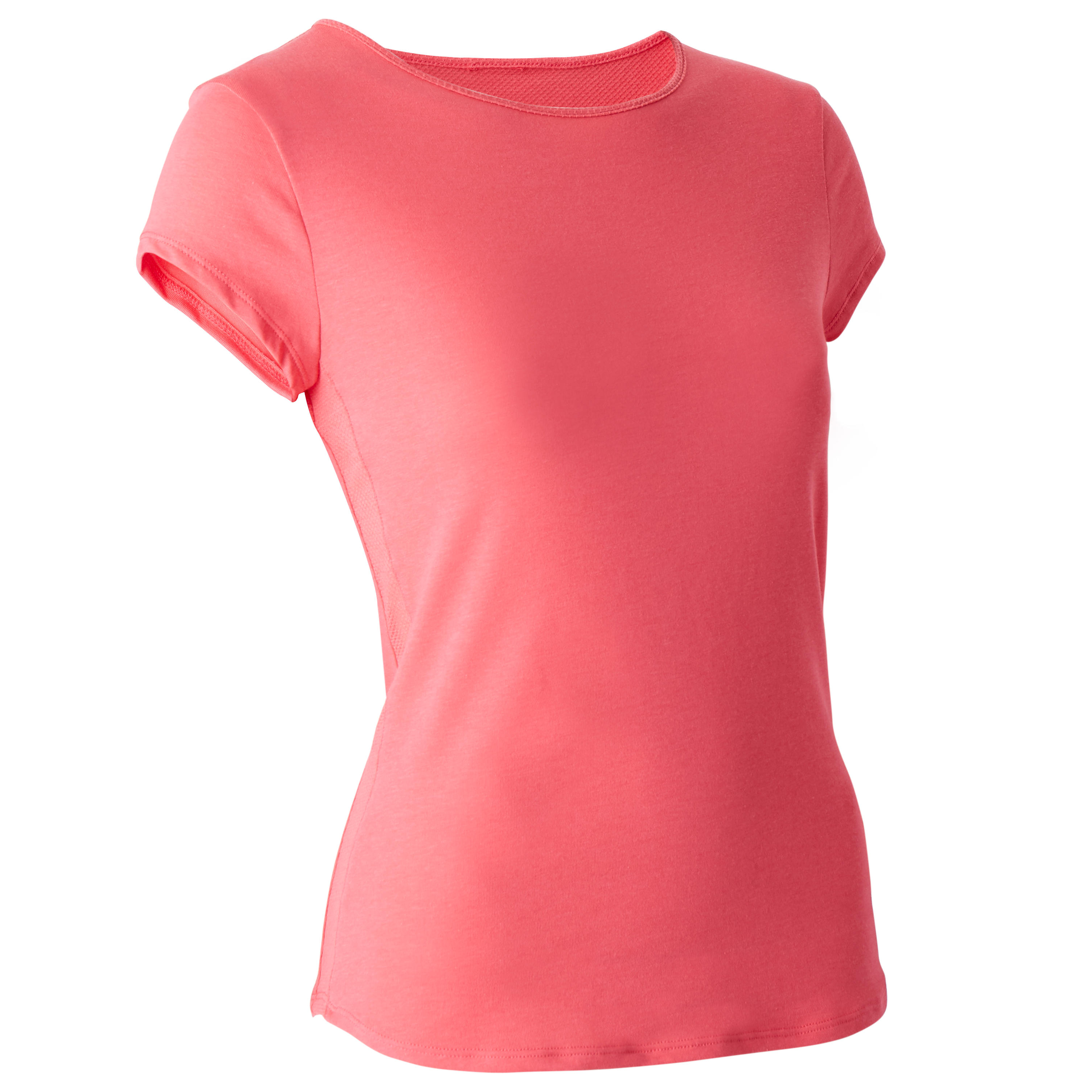 Women's Pilates \u0026 Gentle Gym Sport T-Shirt 520 - Pink - Decathlon