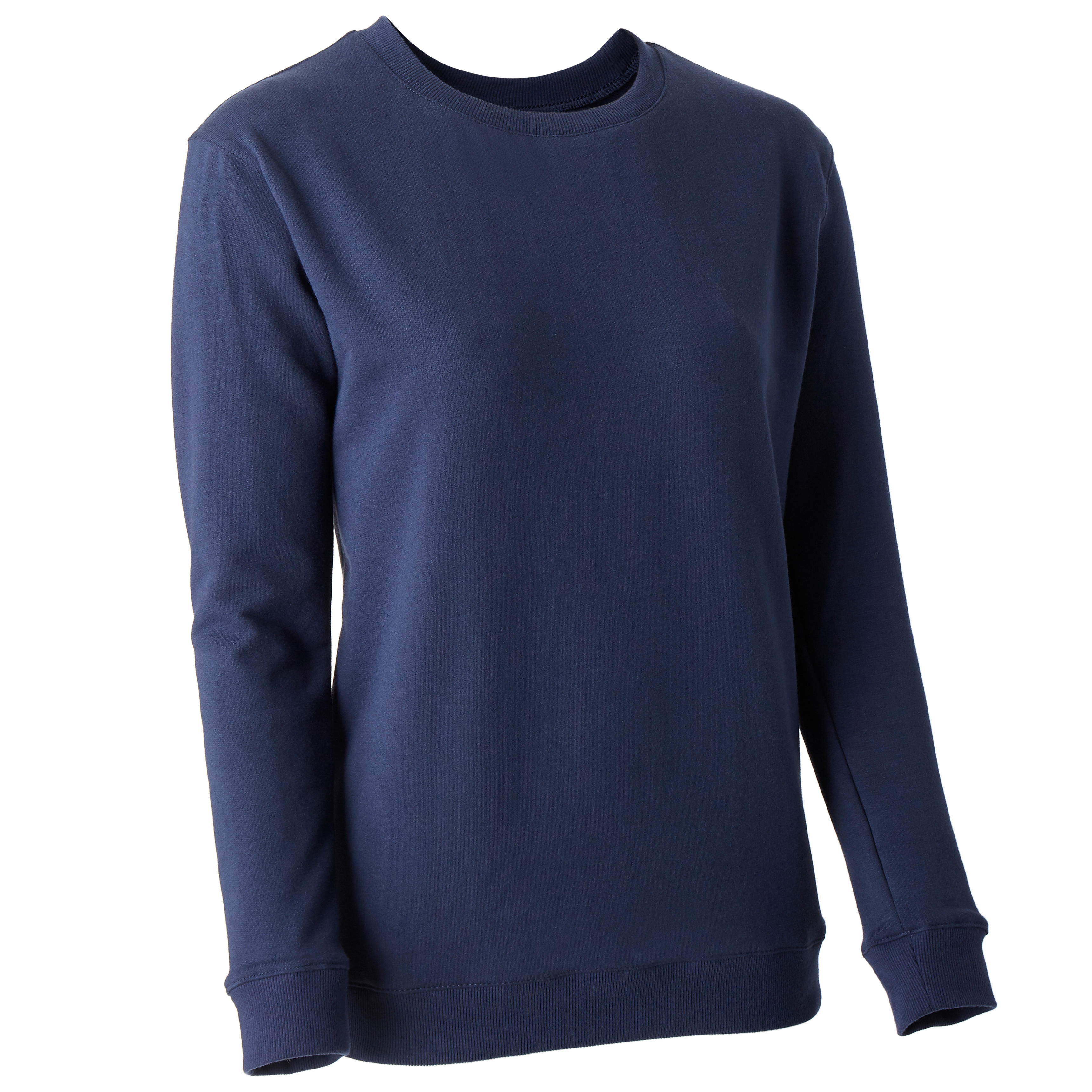 Sweat Fitness Femme 100 Bleu Marine Decathlon