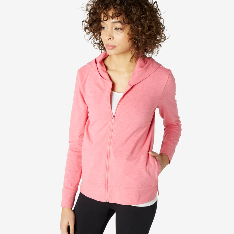 Download Women's Hooded Training Jacket 100 - Pink