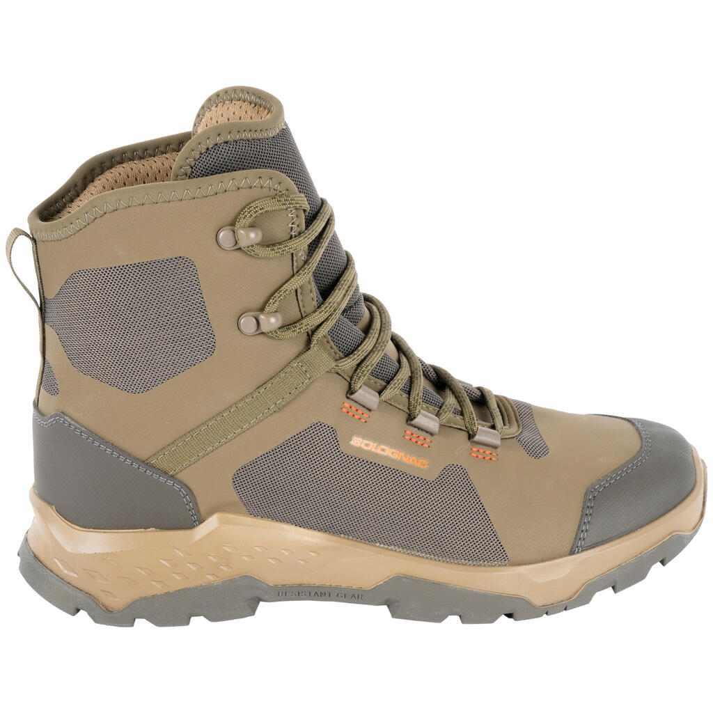 Chaussures Chasse Silencieuses Respirantes Marron 500