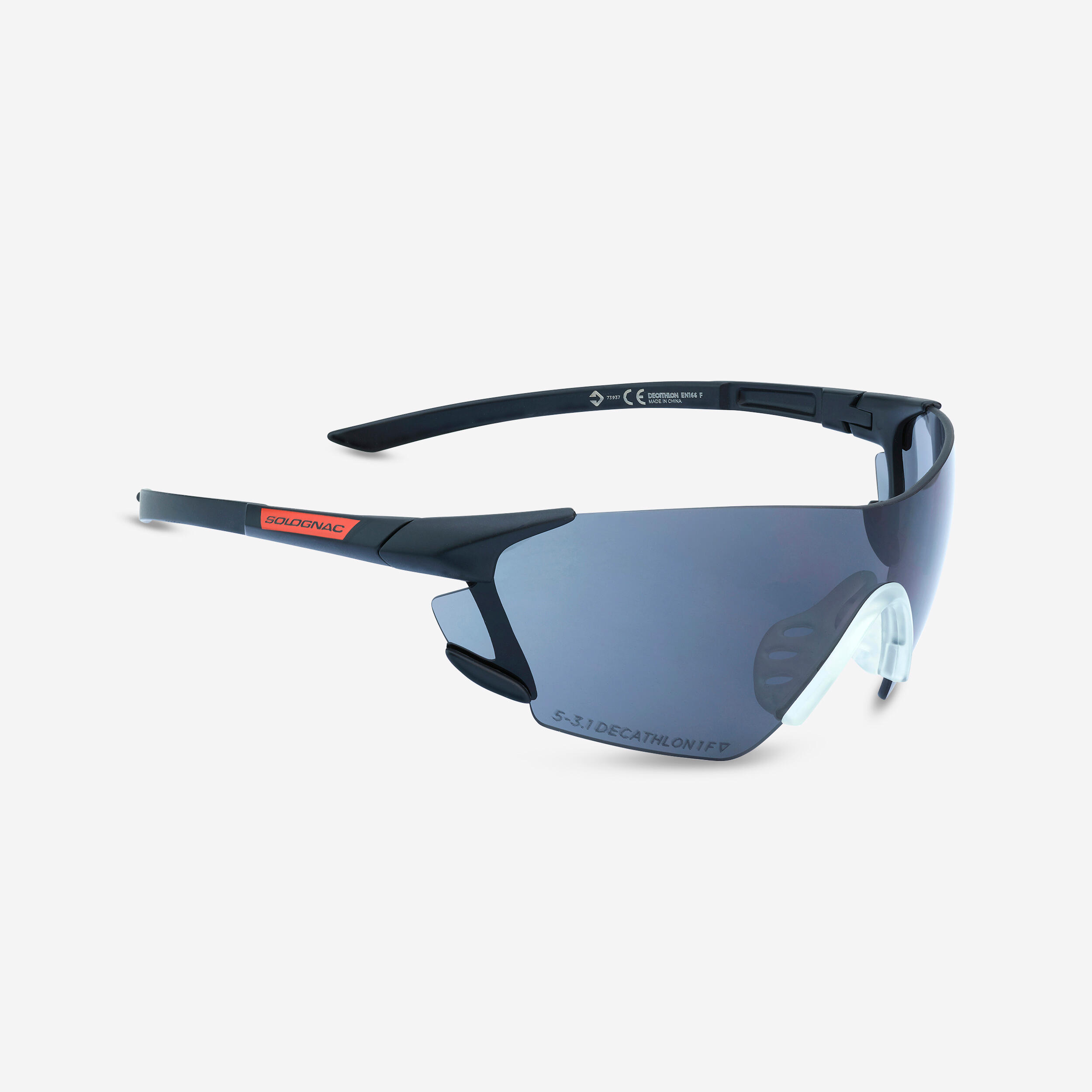 Solognac - Lunette De Protection Clay 100 Verre Resistant Solaire Categorie 3 - Lunettes De Protection - Chasse Et Tir Sportif - Noir - Taille Unique - Decathlon