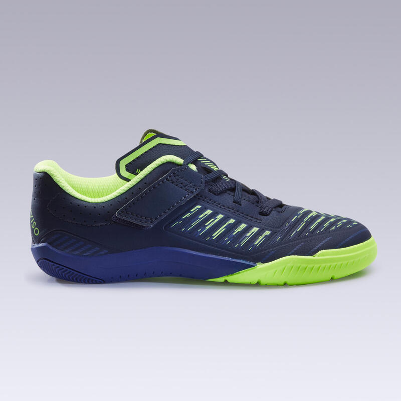 Chaussures de Futsal enfant GINKA 500 bleu foncé