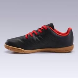 Kids' Futsal Trainers 100 - Black/Red