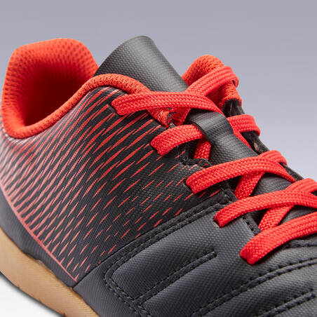 Kids' Futsal Trainers 100 - Black/Red