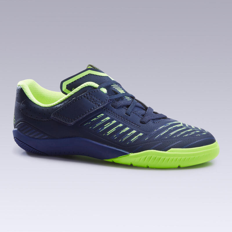 Scarpe futsal bambino GINKA 500 blu