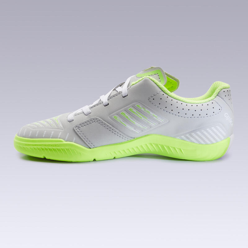 Kids' Futsal Shoes Ginka 500 - Light Grey