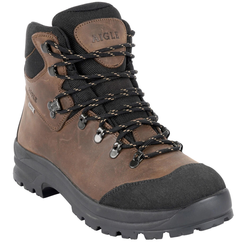 Waterproof Leather Walking Boot Aigle Fleshside MTD