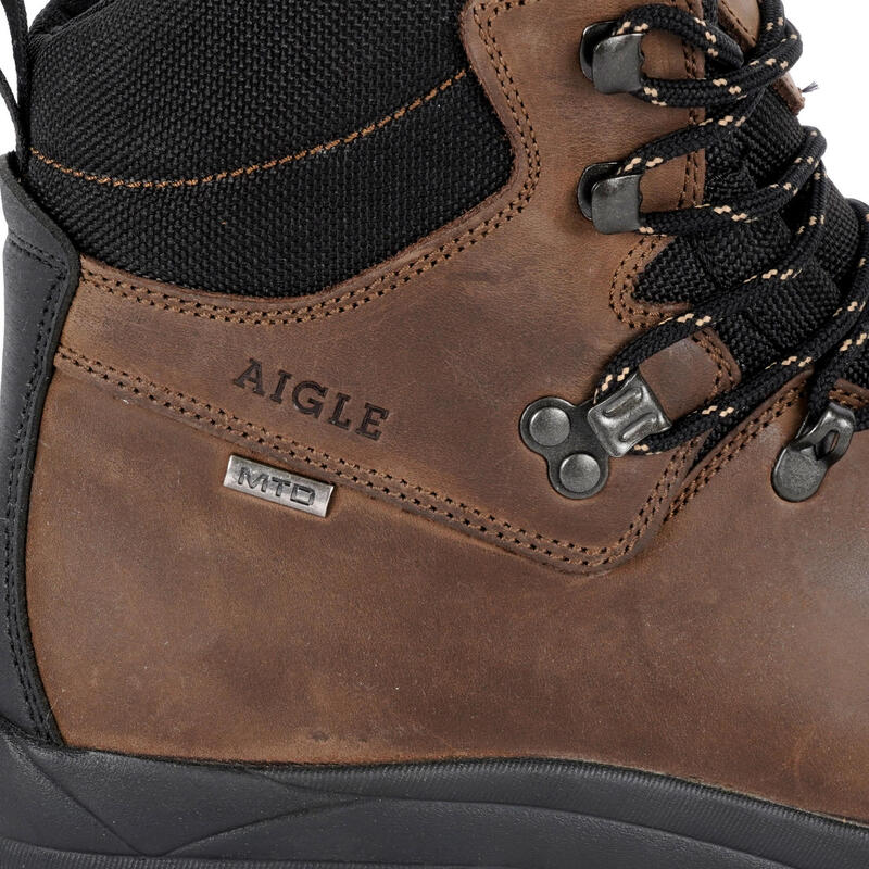 BOTAS DE CAÇA IMPERMEÁVEIS E RESISTENTES AIGLE FLESHSIDE CASTANHO