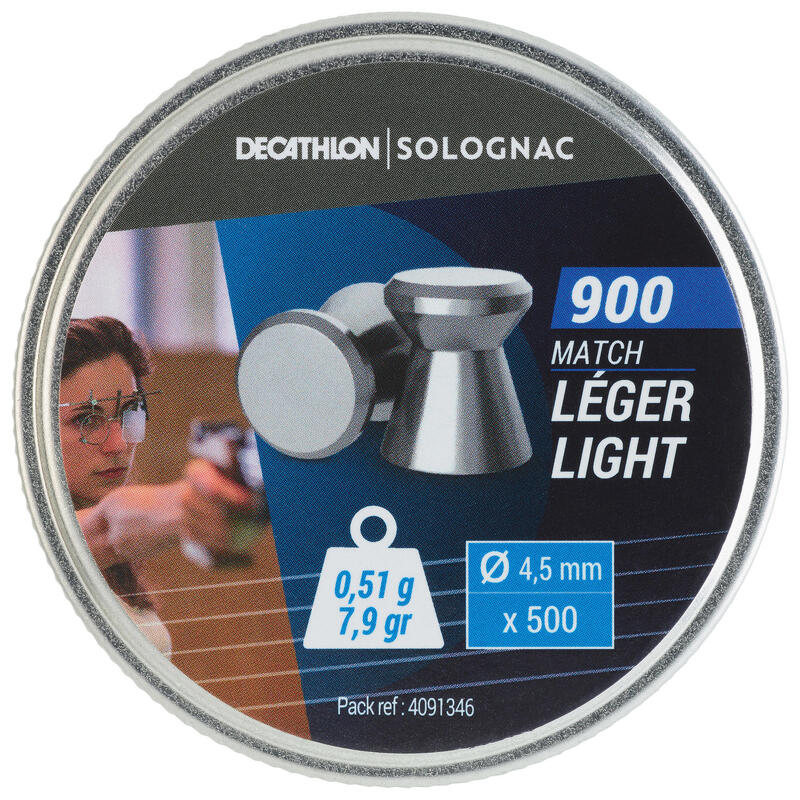 Perdigones Tiro Deportivo Solognac 900 Precision Light cal 4,5 mm x 500 u.