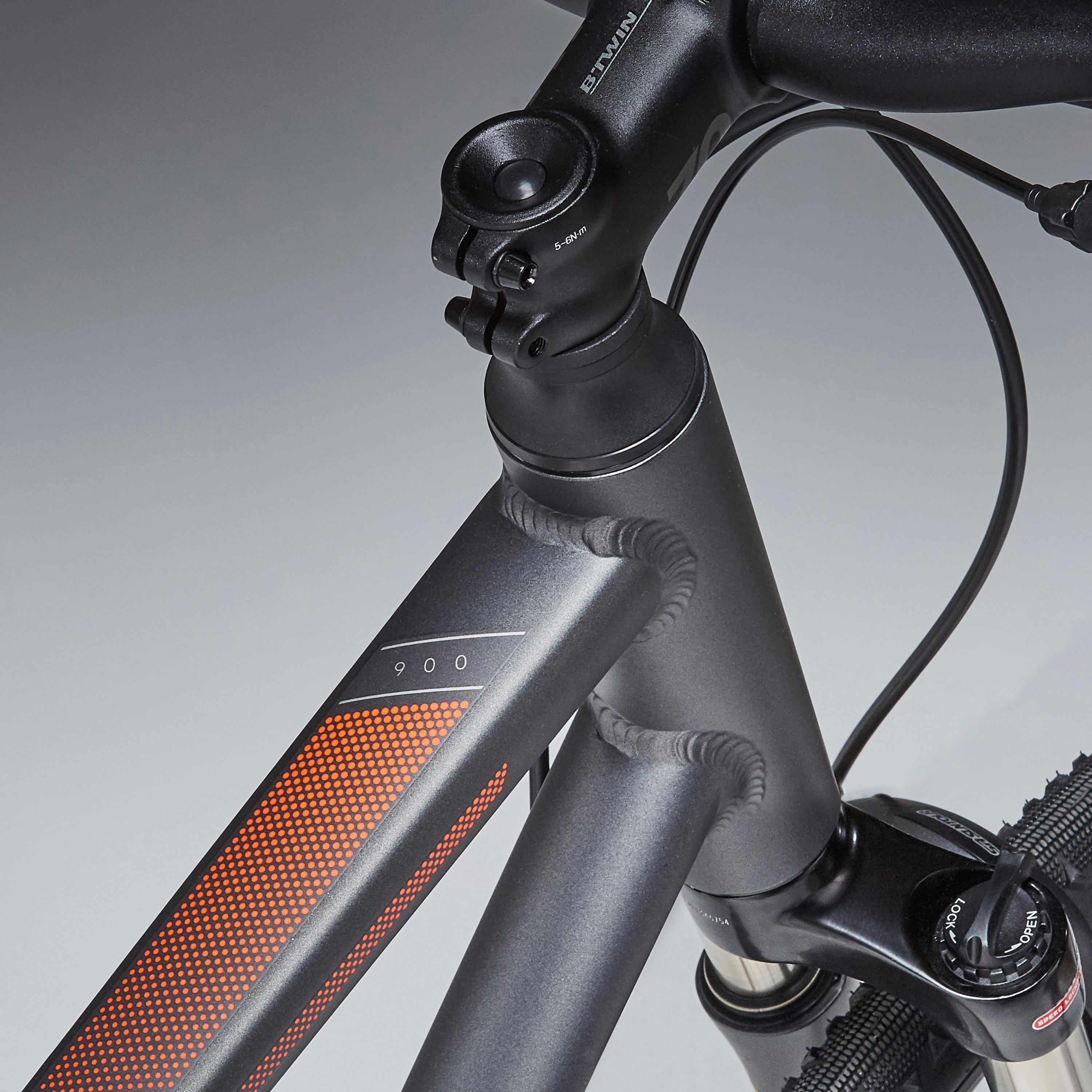 HYBRID BIKE RIVERSIDE 900 - GREY/ORANGE 7/11