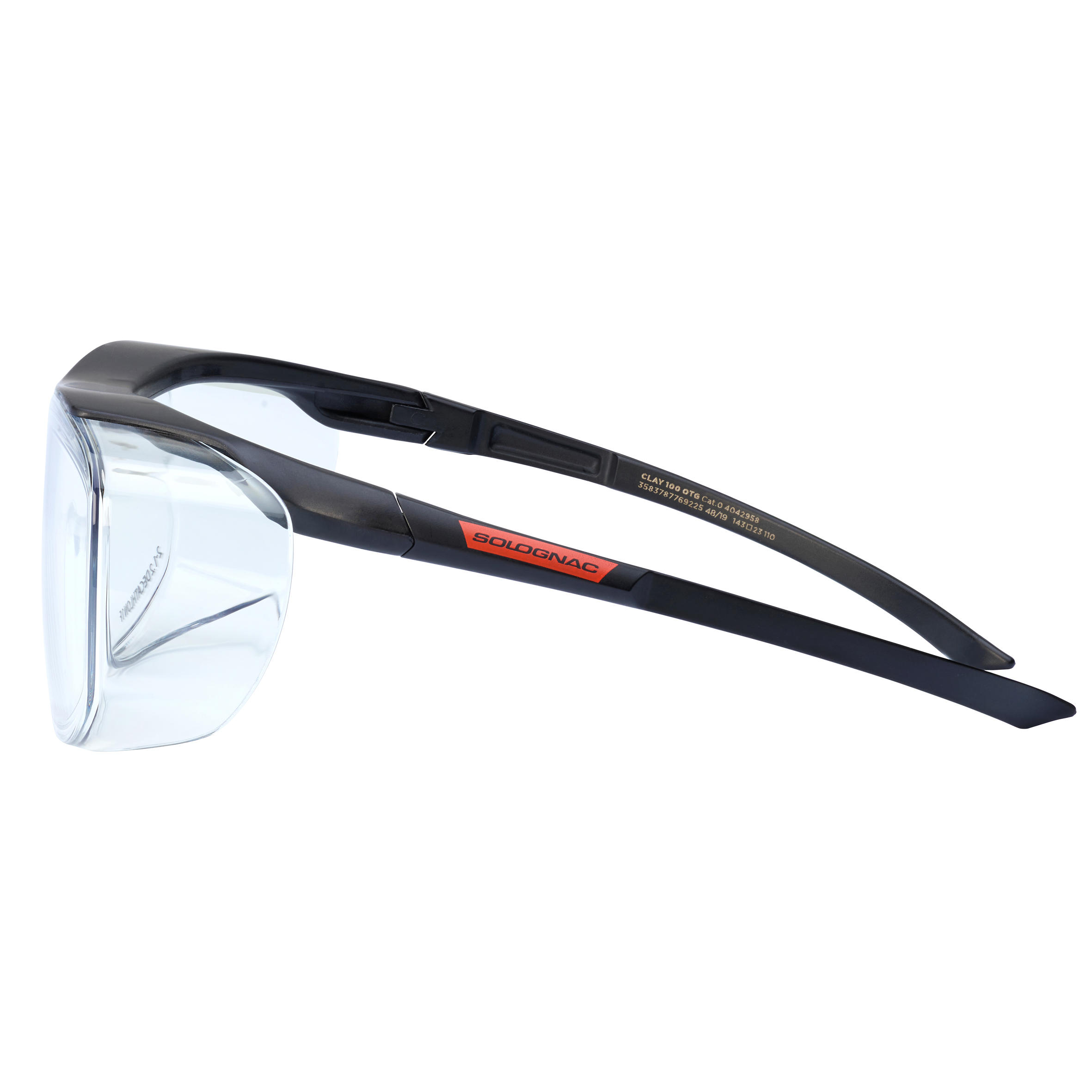 Schiessbrille CLAY 100 OTG kratzfeste Gläser Kategorie 0  3/6