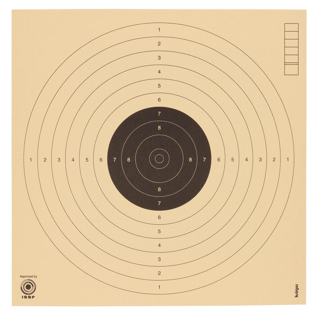 Pneimatiskās pistoles 10 m mērķis “100”17 x 17 cm