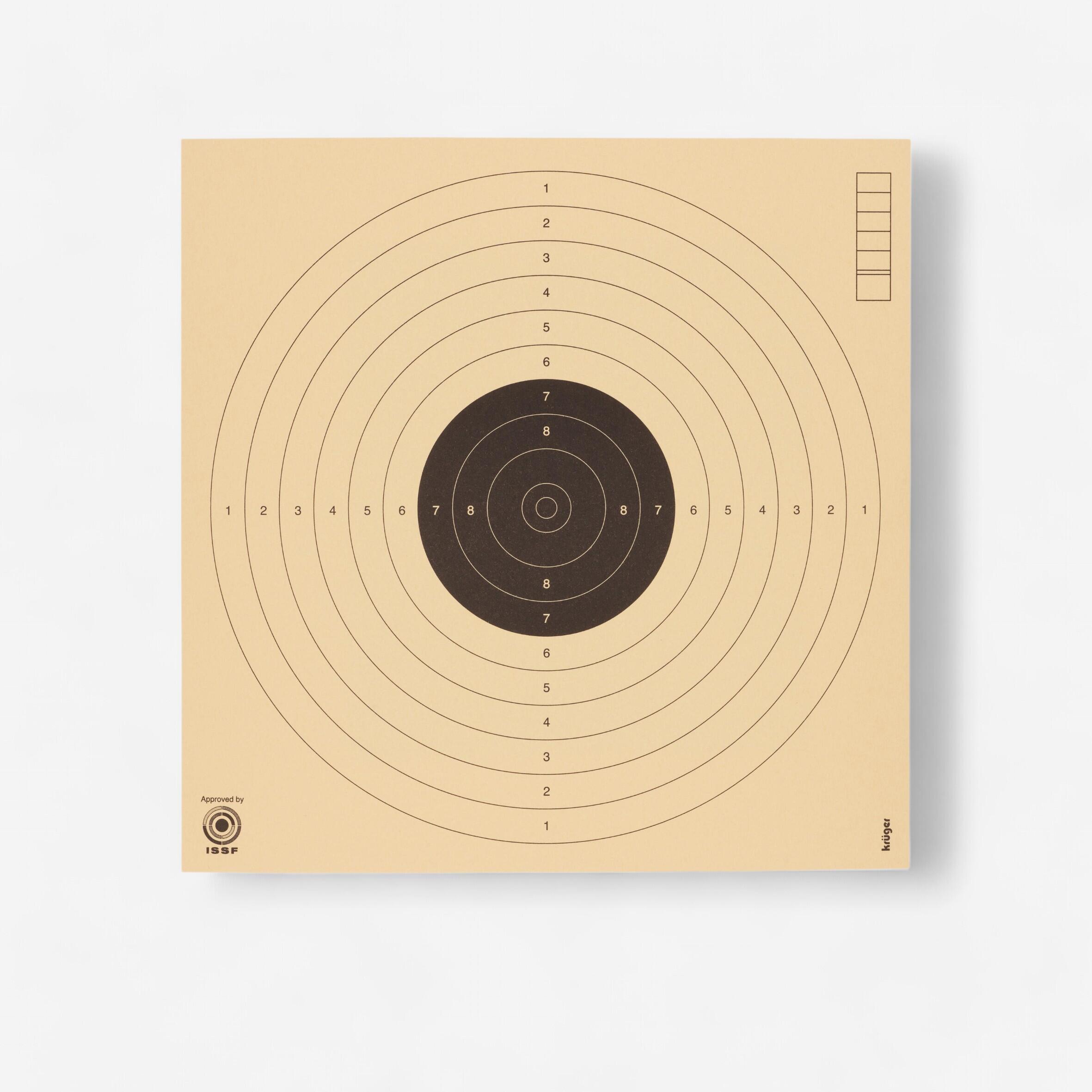 KRUGER Bersagli pistola aria compressa 10 m17x17 cm