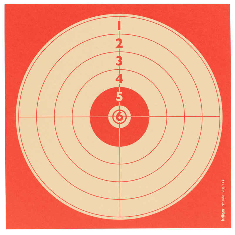 Zielscheiben für Luftdruckwaffen, 100 Stück14 × 14 cm 