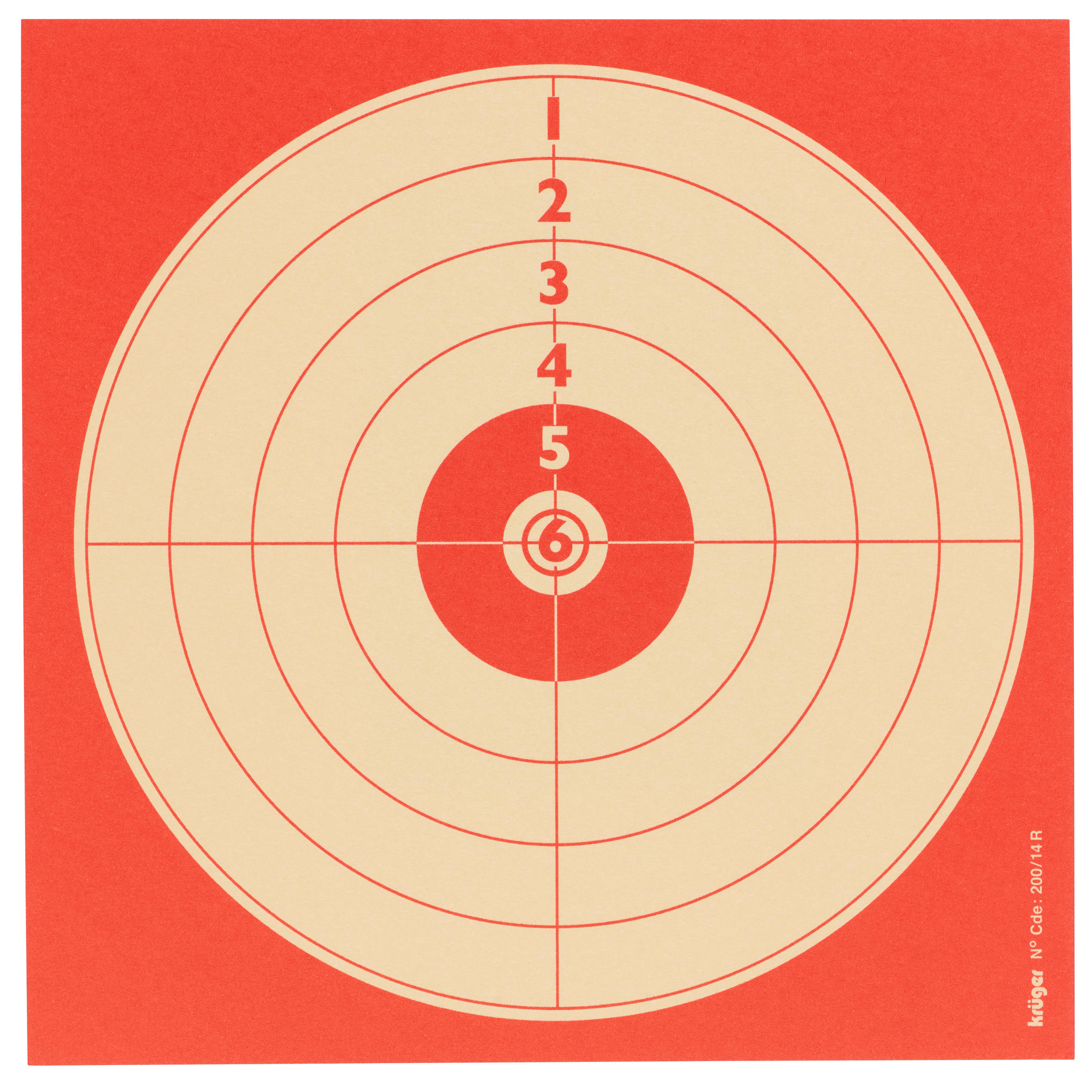 Zielscheibe Luftgewehr 14 cm × 100 | Kruger | DECATHLON