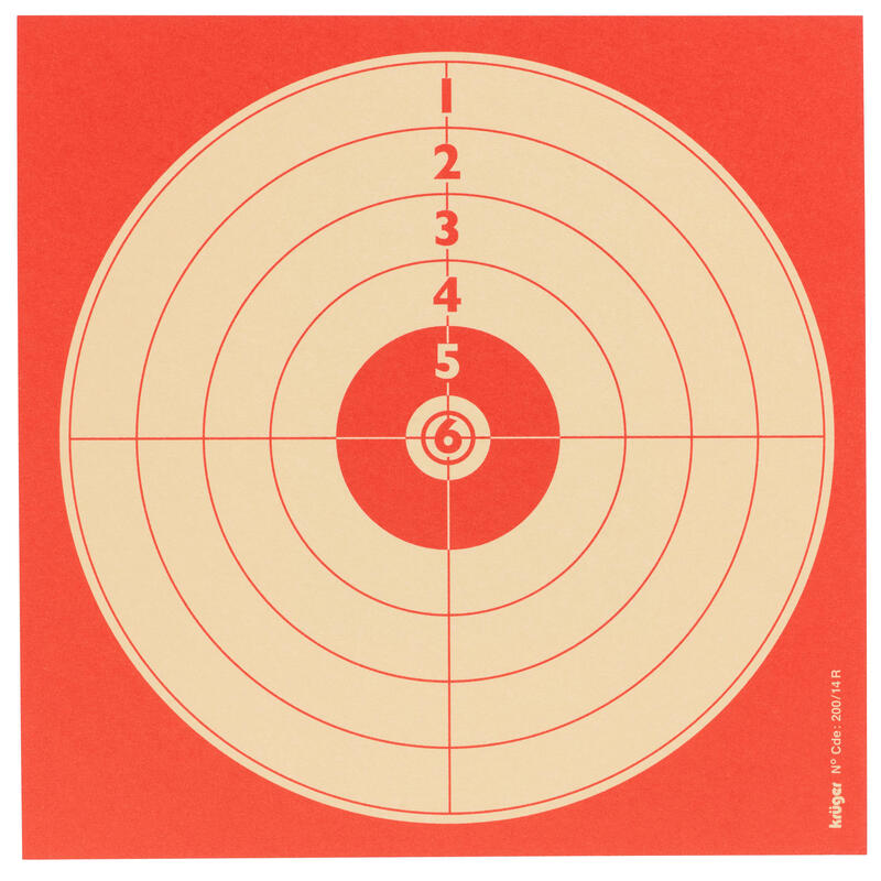 Zielscheiben für Luftdruckwaffen, 100 Stück14 × 14 cm 