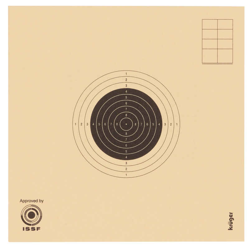 Zielscheiben Luftgewehr 10 m, 100 Stück, 10 × 10 cm
