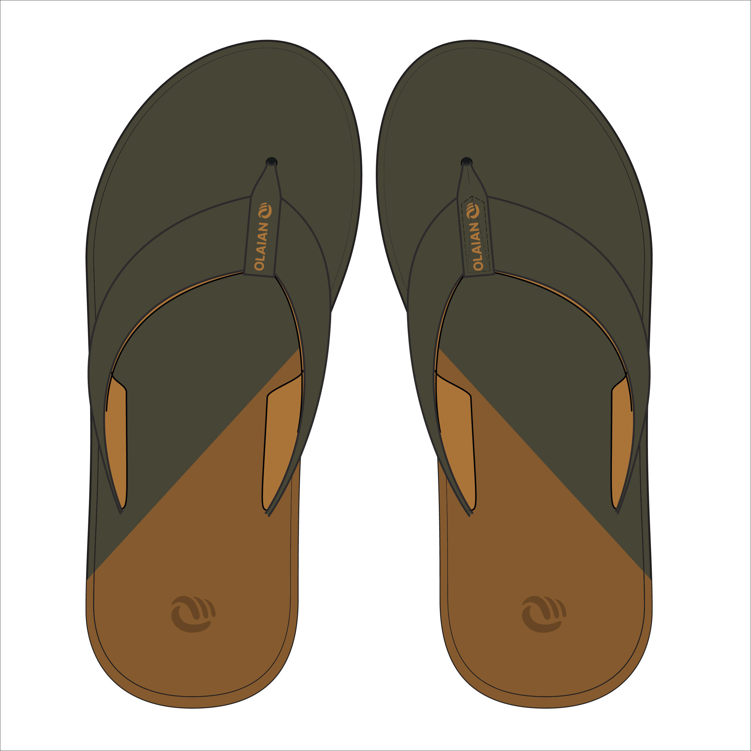 CL Sandalias 520 Hombre Caqui Camel - Decathlon