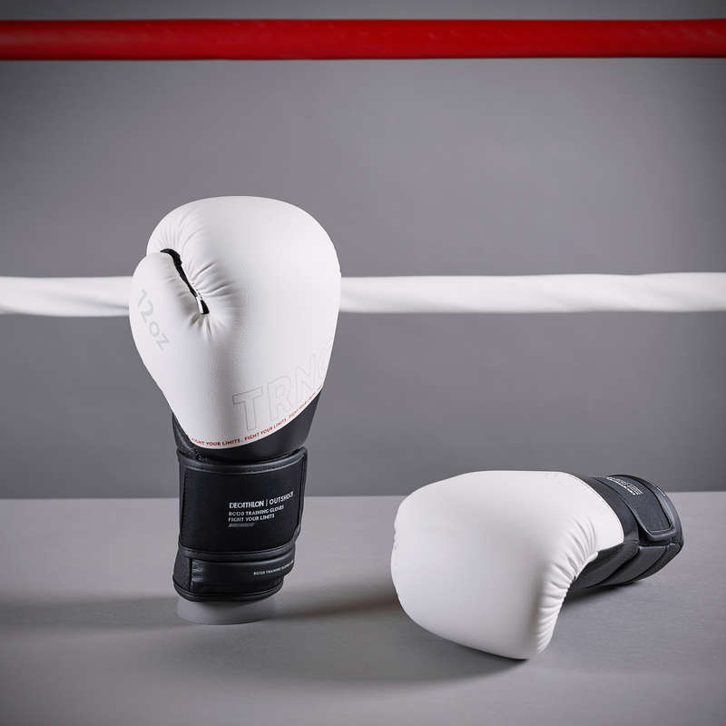 OUTSHOCK Boxing Training Gloves 120 White Decathlon