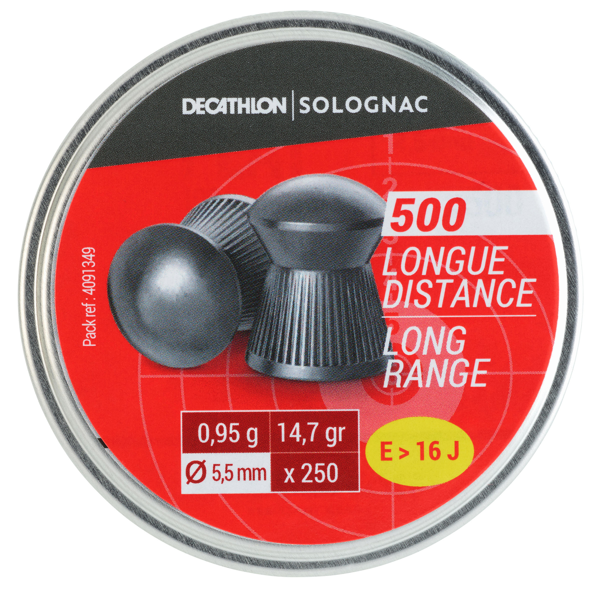 Piombi aria compressa 500 calibro 5,5 mm lunga distanza 1/5