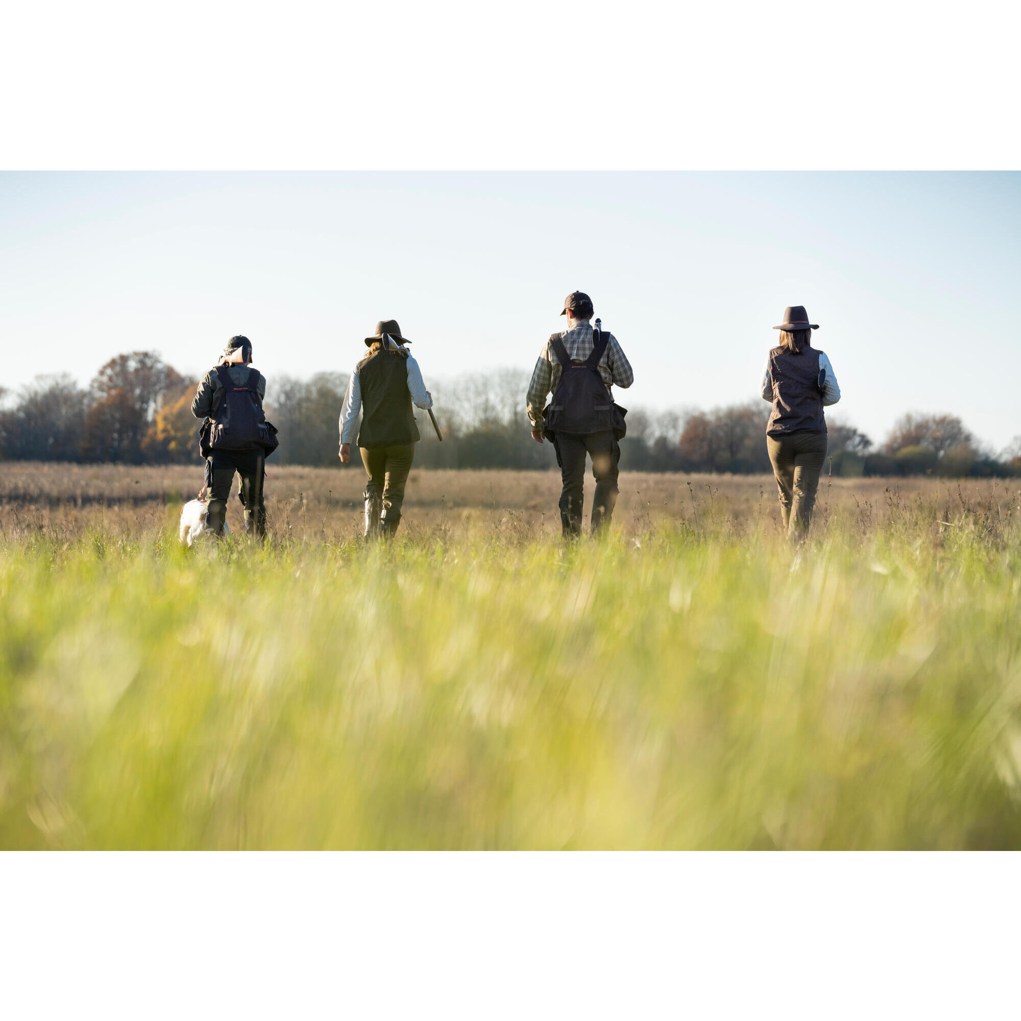 WOMEN'S BREATHABLE COTTON HUNTING SHIRT WITH BEIGE 500 CHECKS.