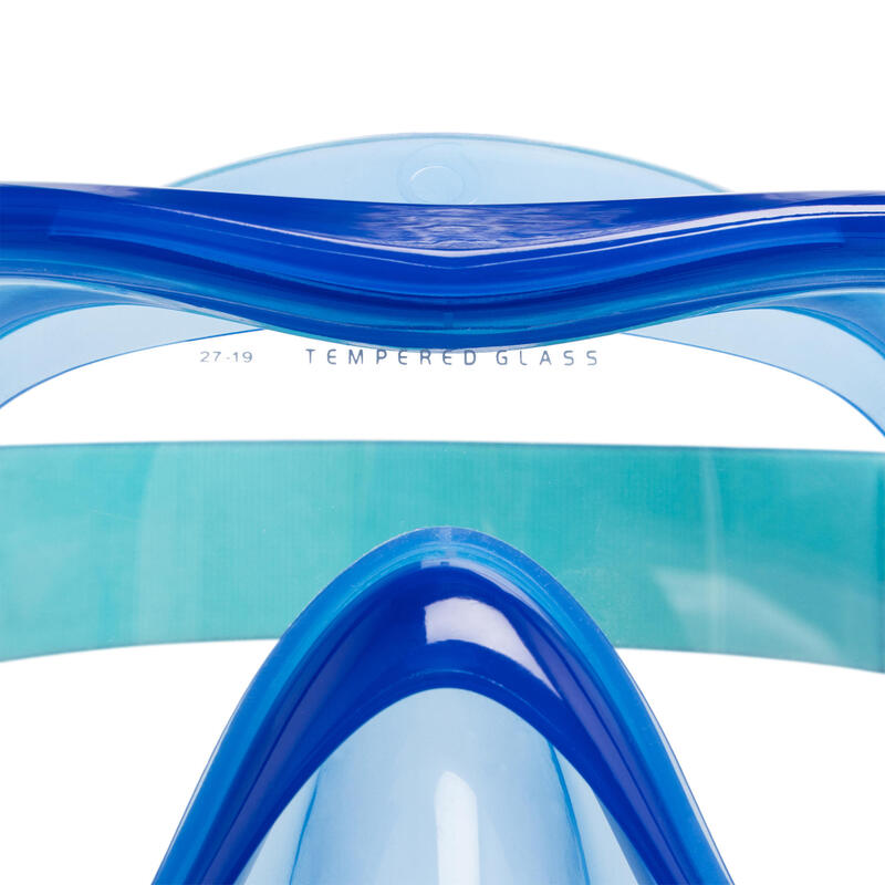 Snorkelset met duikbril en snorkel SNK 520 voor volwassenen Blauw