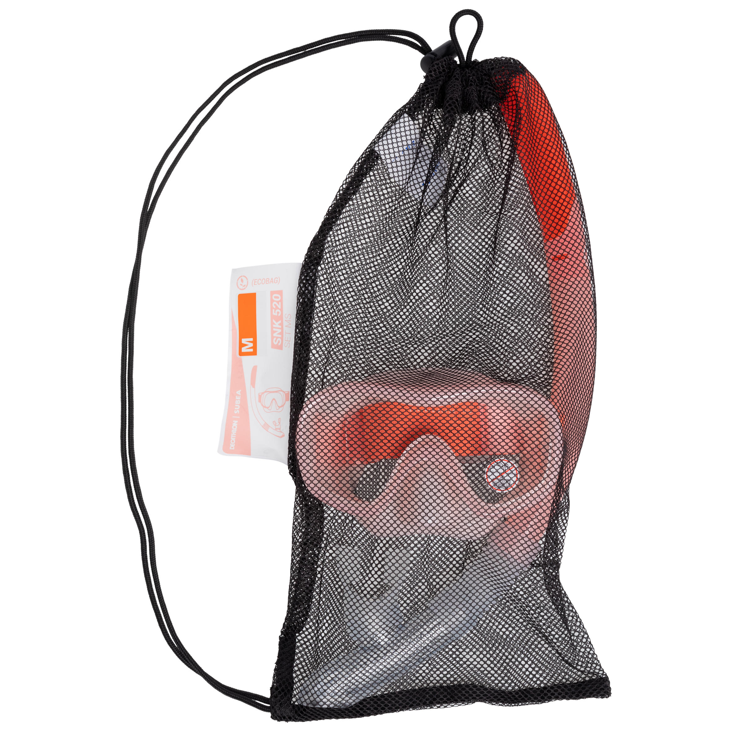 Adult Diving Snorkelling Kit - Mask and Snorkel - 100 - Pink 10/10