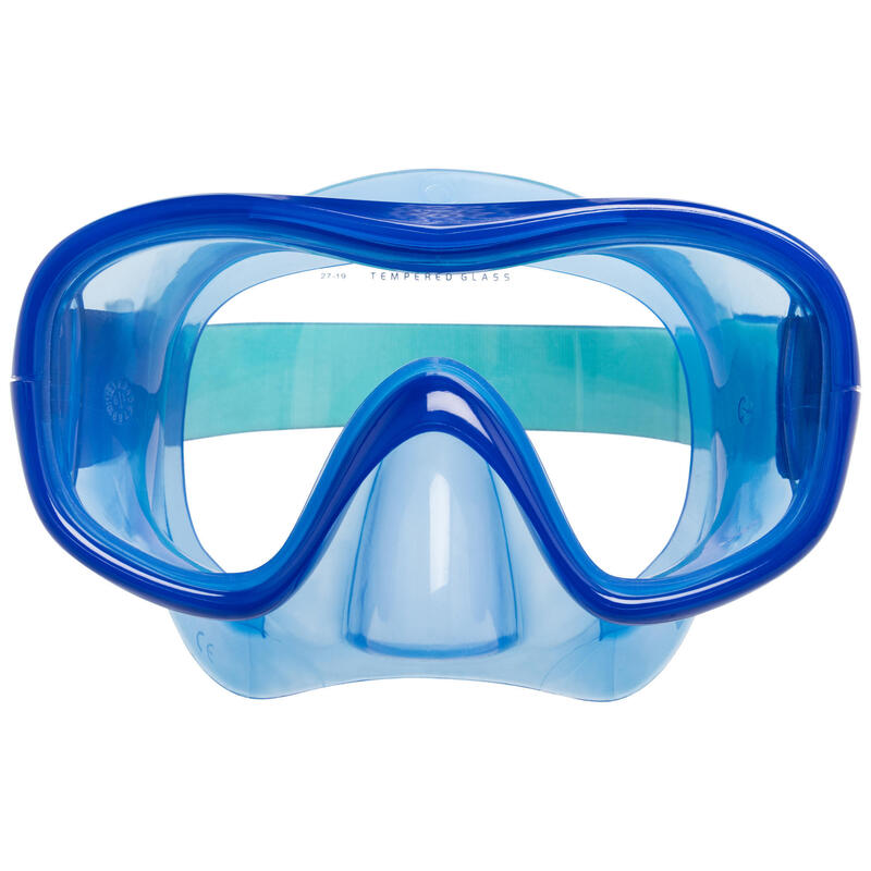 Kit Snorkeling Mască și Tub SNK 100 Albastru Adulți