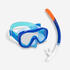 Adult Snorkelling Diving Kit Mask and Snorkel 100 Blue