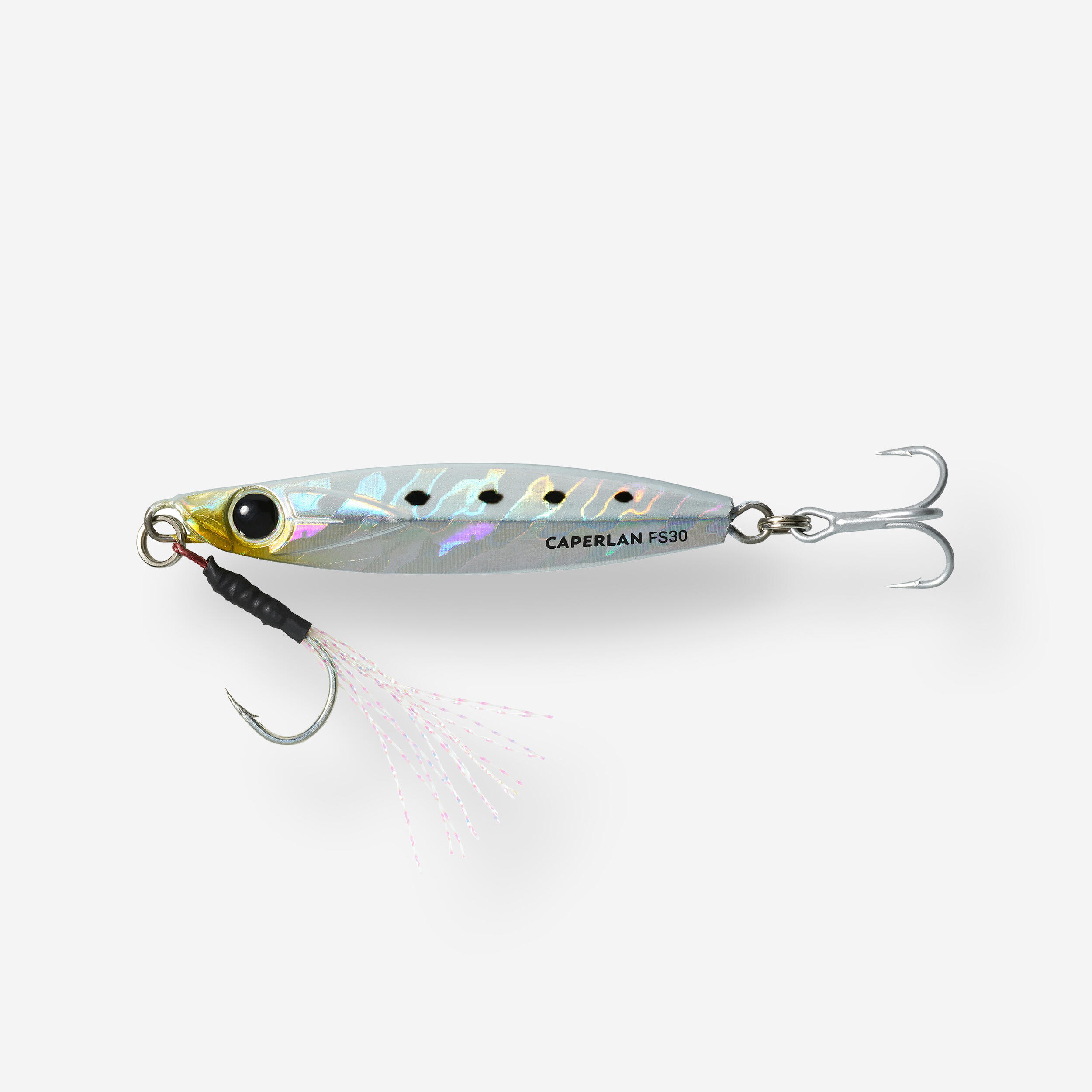 CAPERLAN Casting Jig Biastos Assist na morský rybolov 30 g biely