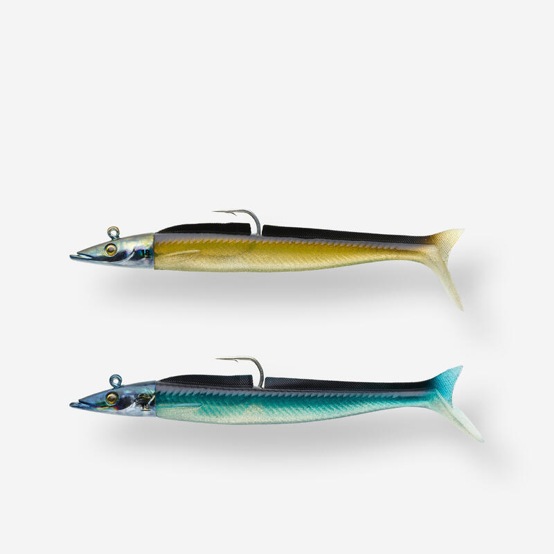 Combo Señuelos Flexibles Eelo 150 Ayu Azul Shad Lanzón 18 G