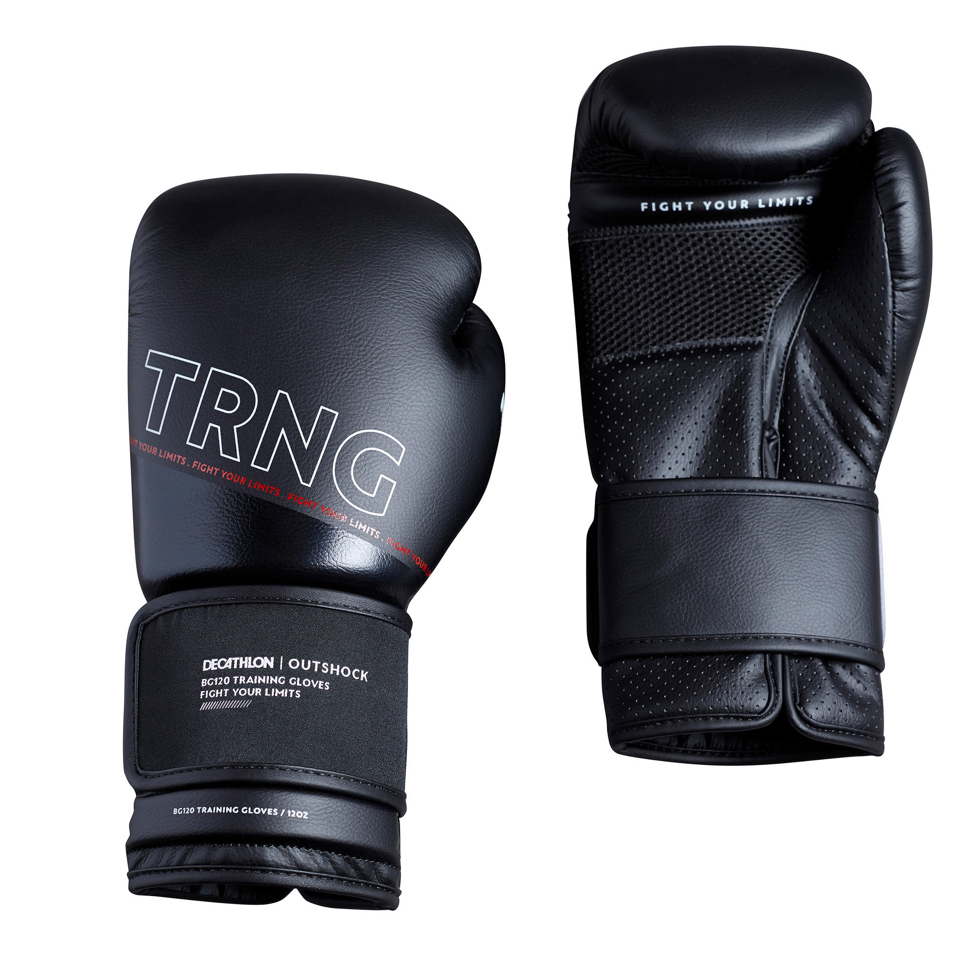 Boxing Training Gloves 120 Black Domyos by Decathlon