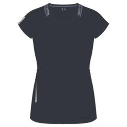 T-SHIRT DE RUNNING FEMME RUN DRY+ BLEU FONCE