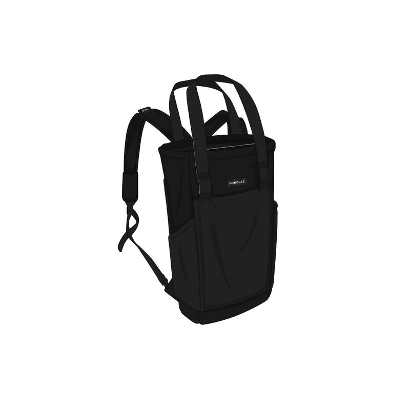 Compact 2in1 tote bag - TRAVEL 15L - black