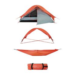 L.A 82180 Arancione/Nero 200 x 140 x 100 cm Tenda da Campeggio Trekking Tenda Igloo Riga 2 