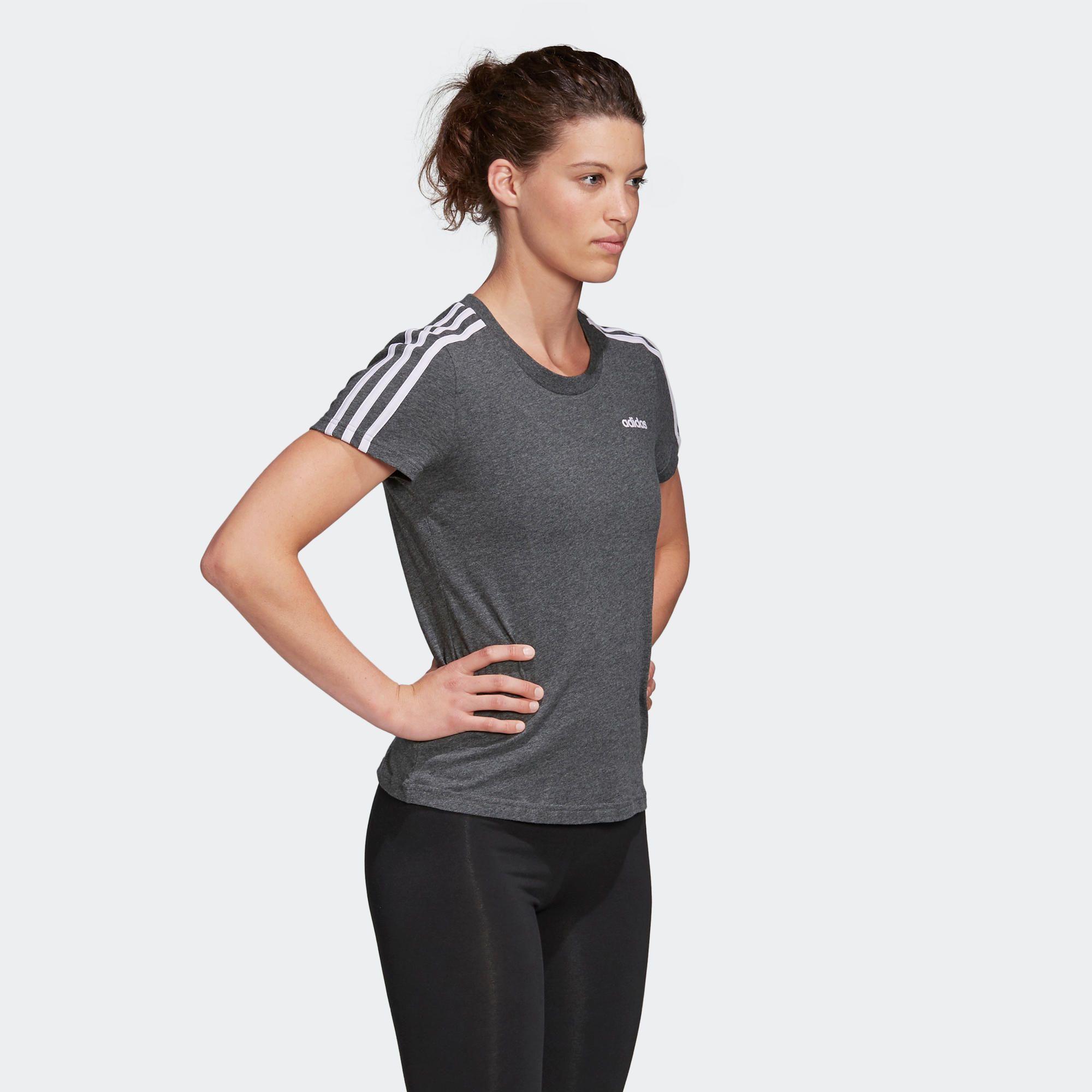 ADIDAS Dámske tričko na cvičenie sivé XL · záber 3