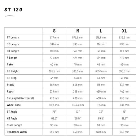 Sivo-narandžasti brdski bicikl ST 120 (27,5 inča)