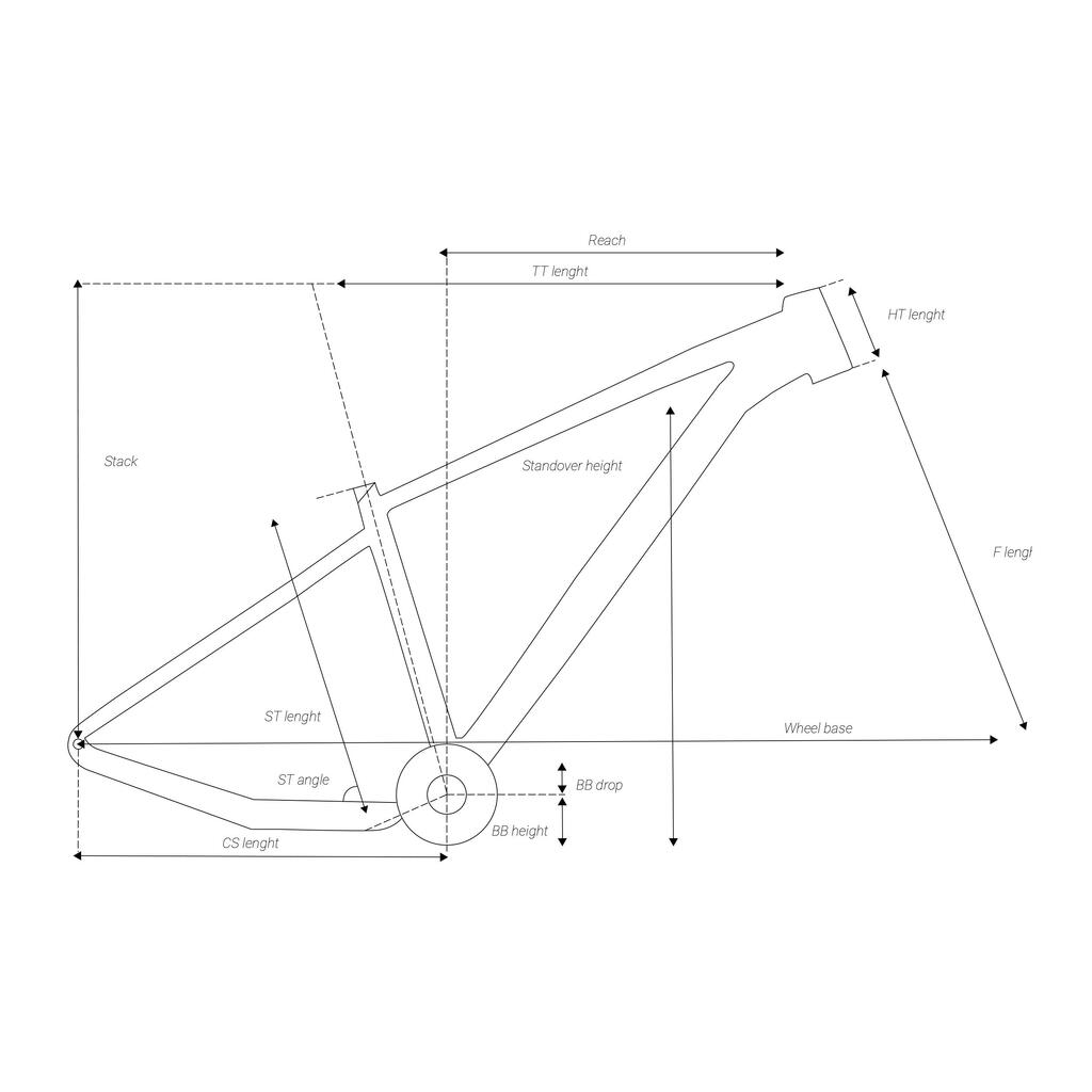 Aluminium Boost Mountain Bike Frame XC 50 2020 DBA18