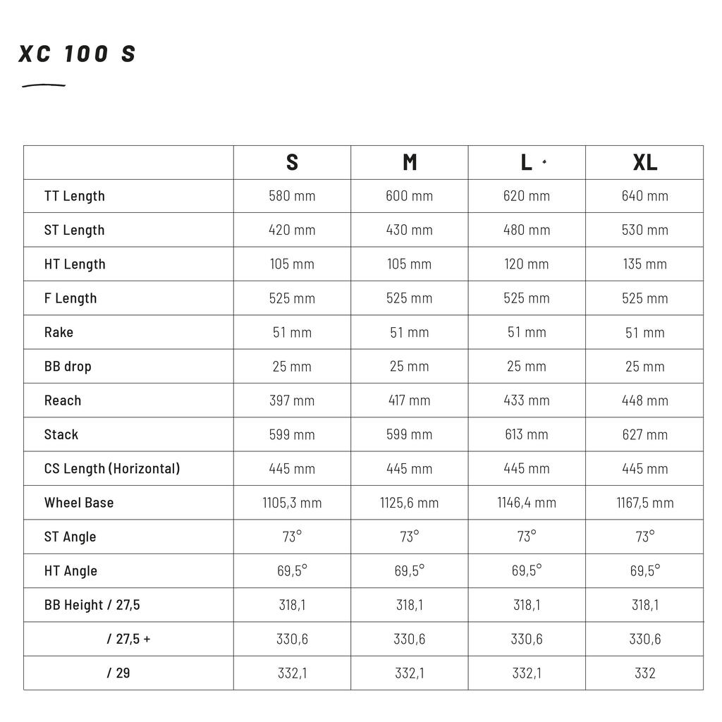 Crveno-žuti brdski bicikl XC 100 S (29 inča)