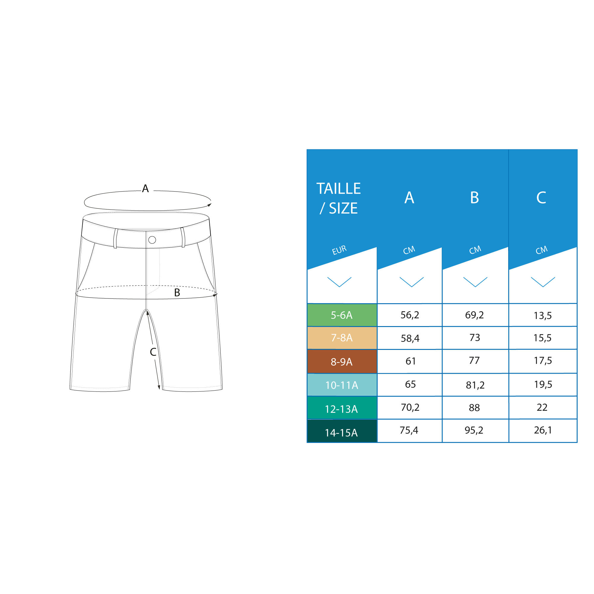 Kids Golf Shorts MW500 Navy Blue