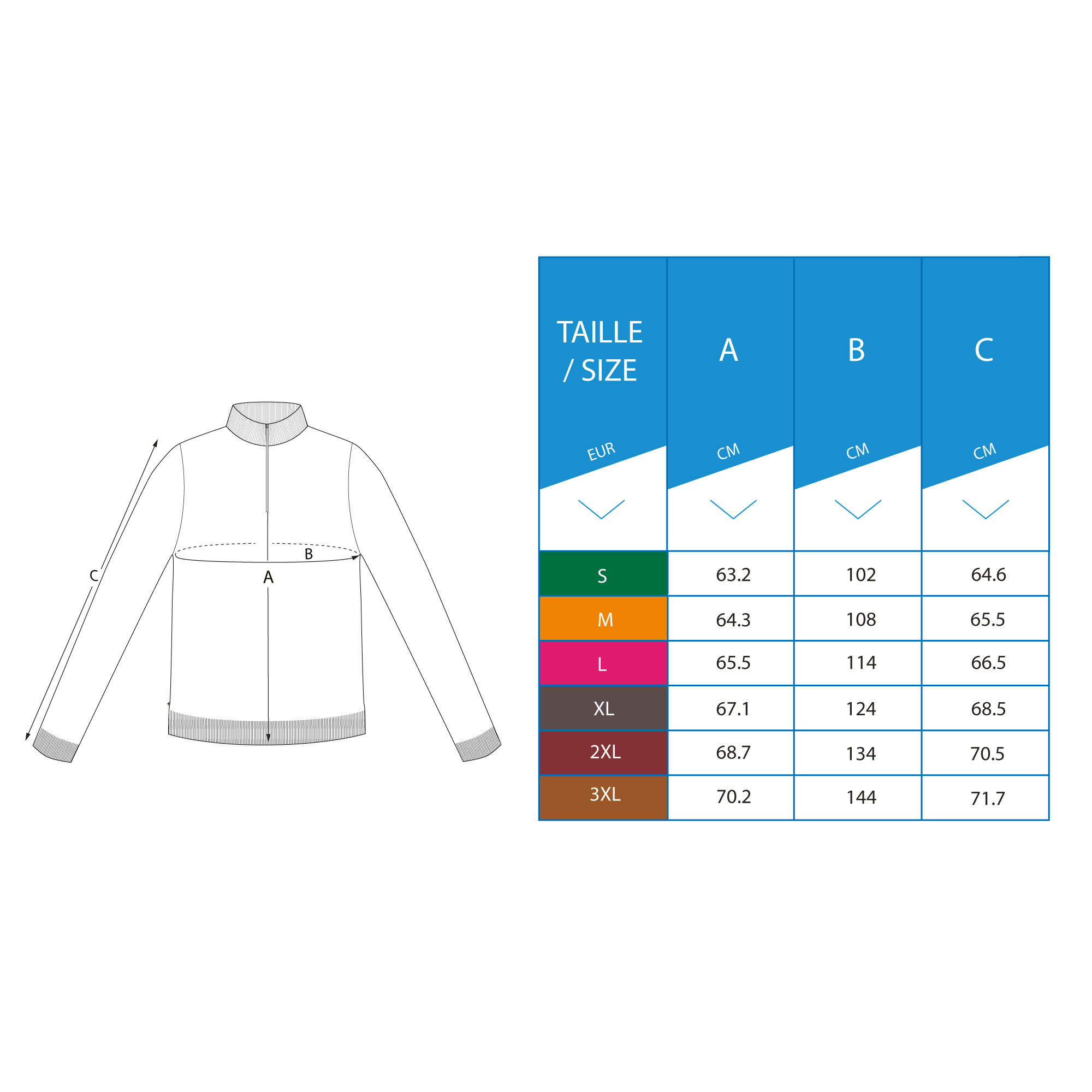 Men's golf windbreaker pullover MW500 grey 5/6