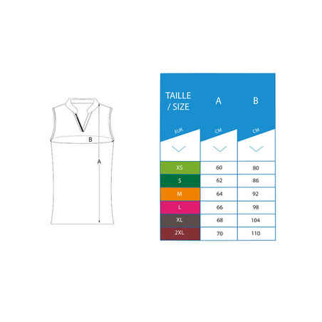 Polo Golf Mujer Ultralight Azul Marino Sin Mangas