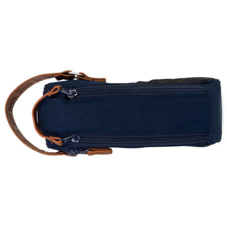 Ημιάκαμπτη τσάντα για 3 μπάλες Petanque - Μπλε